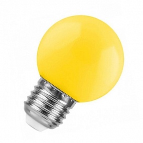 FL-LED DECO-GL45 1W E27 YELLOW FOTON LIGHTING светодиодная цветная декоративная лампа
